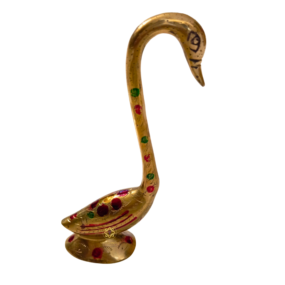 Mohak Hans Jodi – Love Enhancer Decorative Brass Swan Couple – Brass | Diwali Gifting | Home Decor | Housewarming Gift | Wedding Gift
