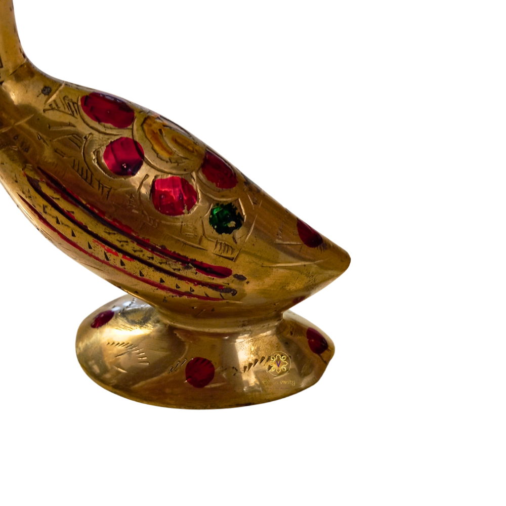 Mohak Hans Jodi – Love Enhancer Decorative Brass Swan Couple – Brass | Diwali Gifting | Home Decor | Housewarming Gift | Wedding Gift