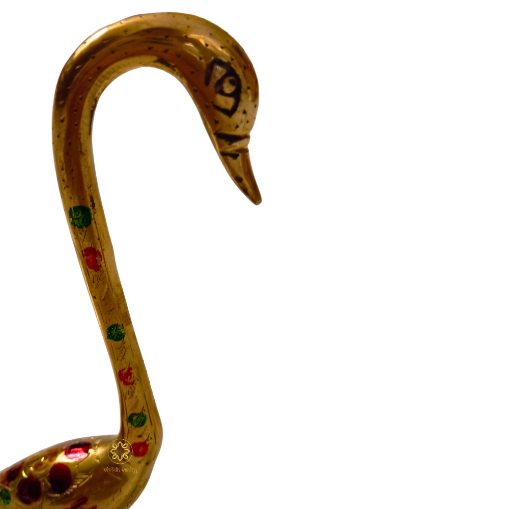 Mohak Hans Jodi – Love Enhancer Decorative Brass Swan Couple – Brass | Diwali Gifting | Home Decor | Housewarming Gift | Wedding Gift