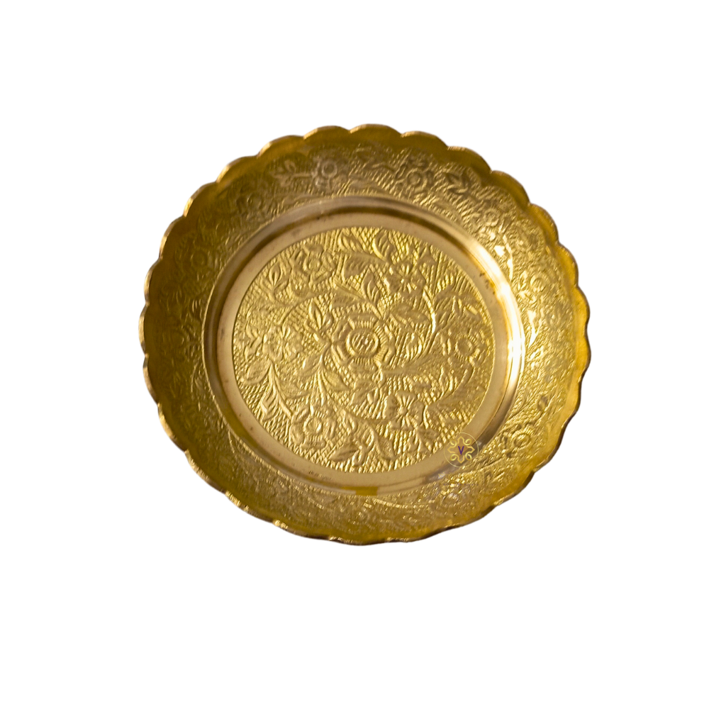 Sthir Lakshmi Kurma Medium Meenakari  – Vastu-Inspired Brass Tortoise with Tray for Wealth & Stability – Brass | Diwali Gifting | Home Decor | Housewarming Gift | Corporate Gifting