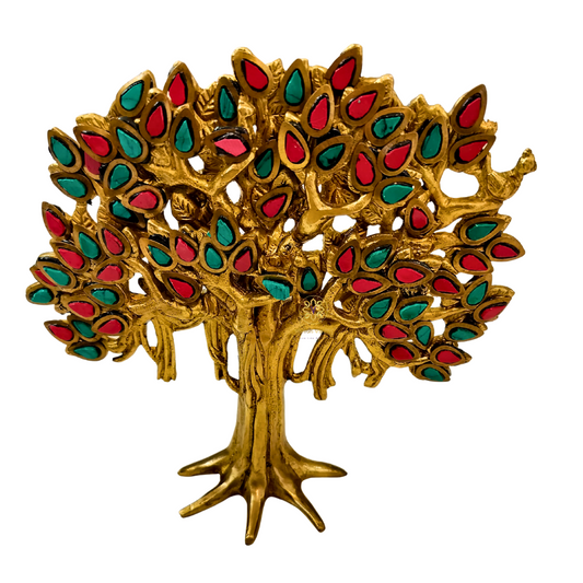 Bhagya Vriksha – Brass Kalpavriksh (Wish-Fulfilling Tree) – Brass Stonework | Diwali Gifting | Home Decor | Housewarming Gift | Corporate Gifting | Tree of Life