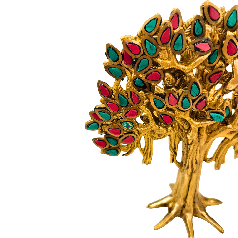 Bhagya Vriksha – Brass Kalpavriksh (Wish-Fulfilling Tree) – Brass Stonework | Diwali Gifting | Home Decor | Housewarming Gift | Corporate Gifting | Tree of Life
