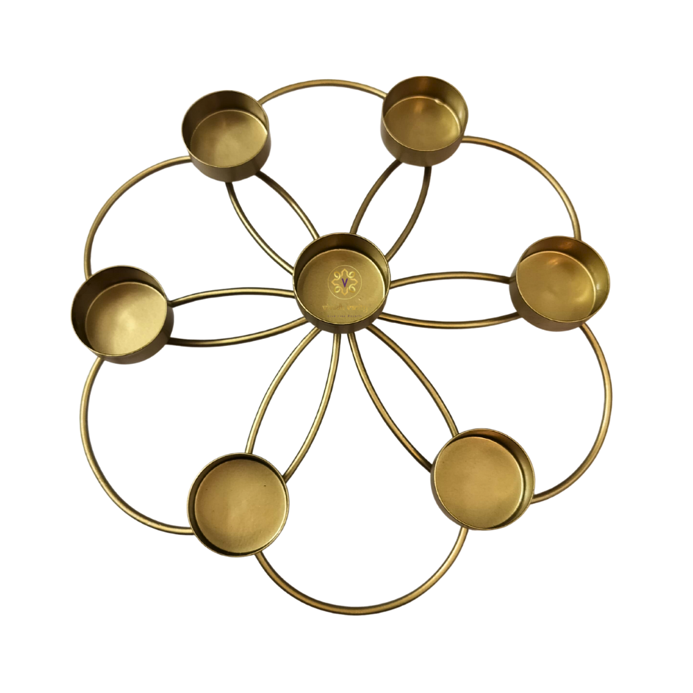 Glow Orbit – Contemporary Candle Holder with Petal Loops – Diwali Gifting | Home Decor | Housewarming Gift | Corporate Gifting