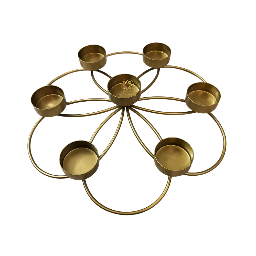 Glow Orbit – Contemporary Candle Holder with Petal Loops – Diwali Gifting | Home Decor | Housewarming Gift | Corporate Gifting