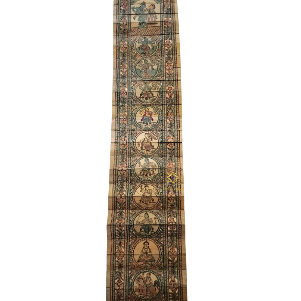Dashavatar PattaChitra – The Ten Incarnations of Vishnu in Traditional Scroll Art – Diwali Gifting | Home Decor | Housewarming Gift | Wedding Gift | Corporate Gifting