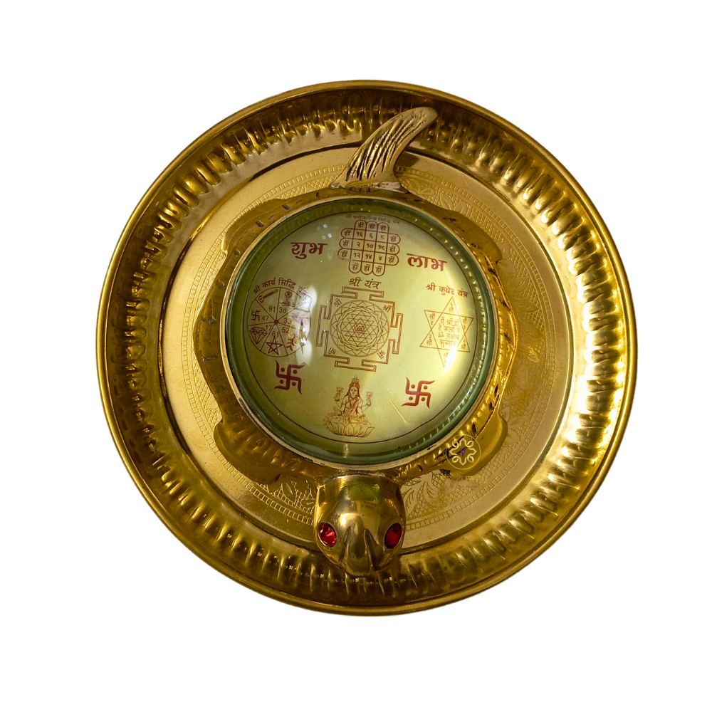 SaptSiddhi Yantra  – Vastu Tortoise with 7 Auspicious Yantras for Fulfilment & Prosperity – Brass | Pooja Decor | Diwali Gifting | Home Decor | Housewarming Gift