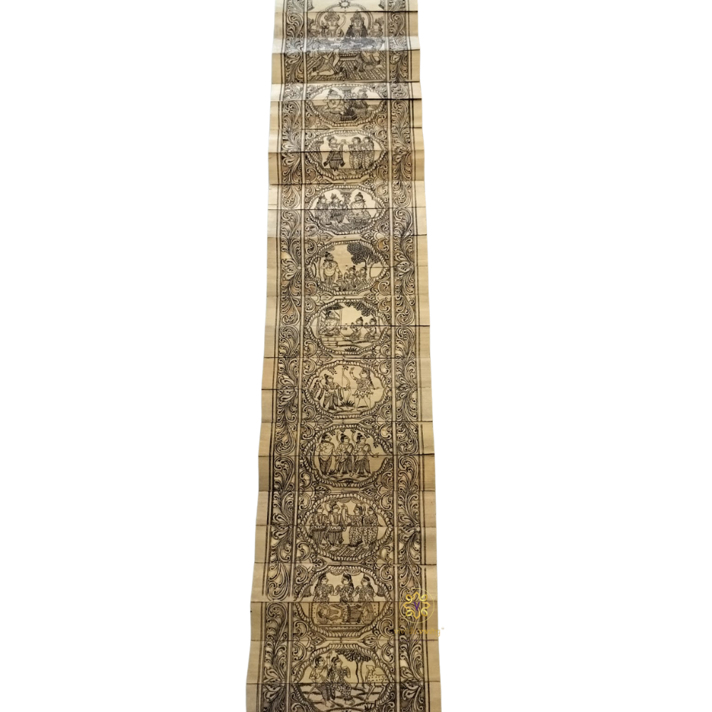 RamKatha Pattachitra – Handpainted Scroll Depicting the Ramayana – Diwali Gifting | Home Decor | Housewarming Gift | Wedding Gift | Corporate Gifting