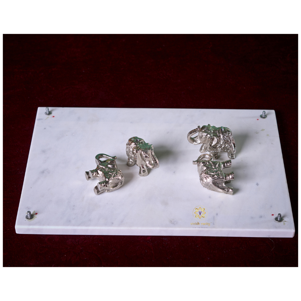 Shraddha Chowki - Marble Pooja Chowki – Rectangle | Pooja Decor | Premium Gifting