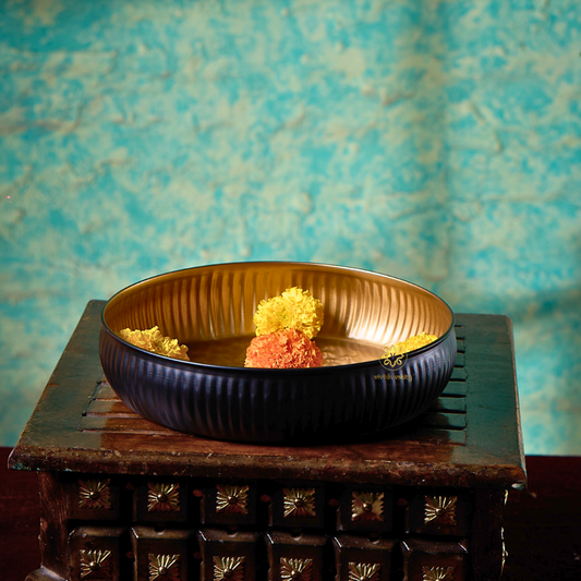 AuraRib Urli – Modern Ribbed Décor Bowl – Housewarming Gift | Home Decor | Corporate Gifting