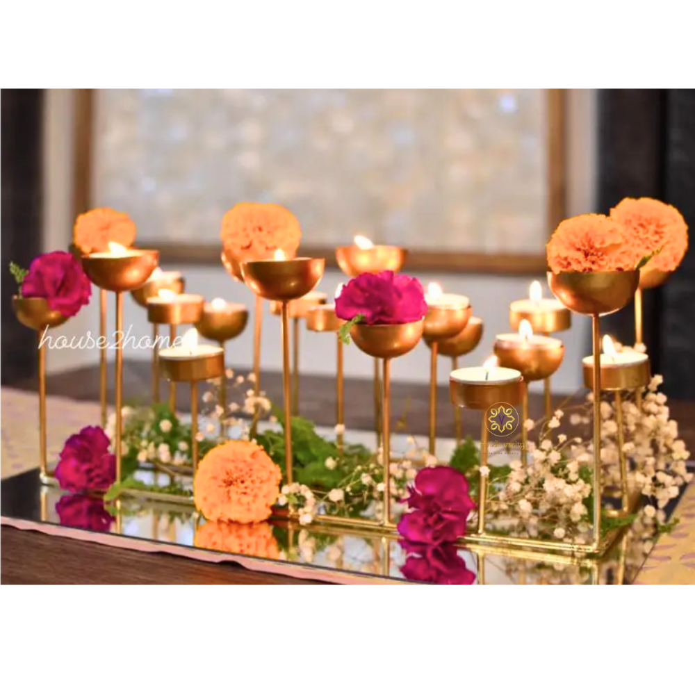 IllumeCraft 21 – Artistic 21 T-Light Frame – Diwali Gifting | Home Decor | Housewarming Gift | Corporate Gifting