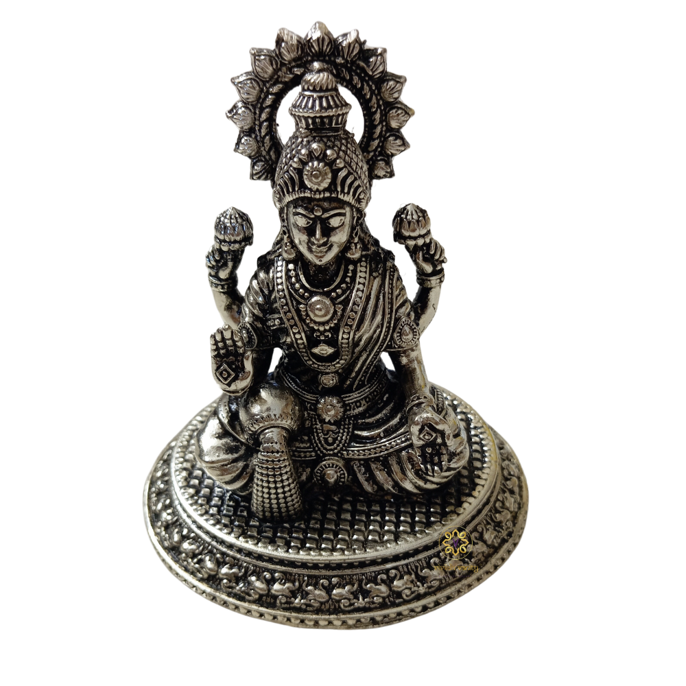 Shubh Sampatti Silver Set – Twin Brass Idols of Wealth & Wisdom – Brass | Pooja Decor | Diwali Gifting | Home Decor | Wedding Gift