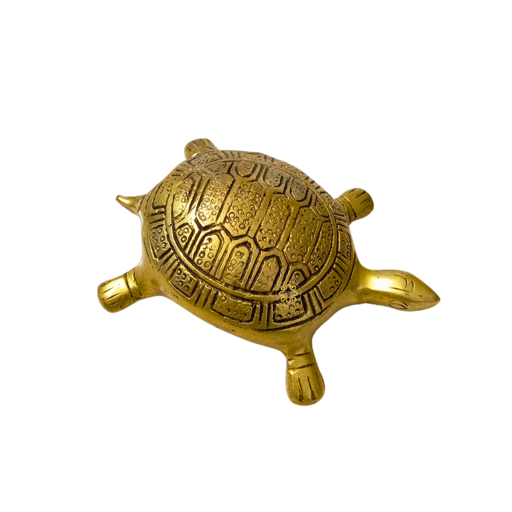 Luxe Vastu Tortoise – Centre-Aligned Tortoise set for Peace & Flow – Brass | Diwali Gifting | Home Decor | Housewarming Gift | Corporate Gifting