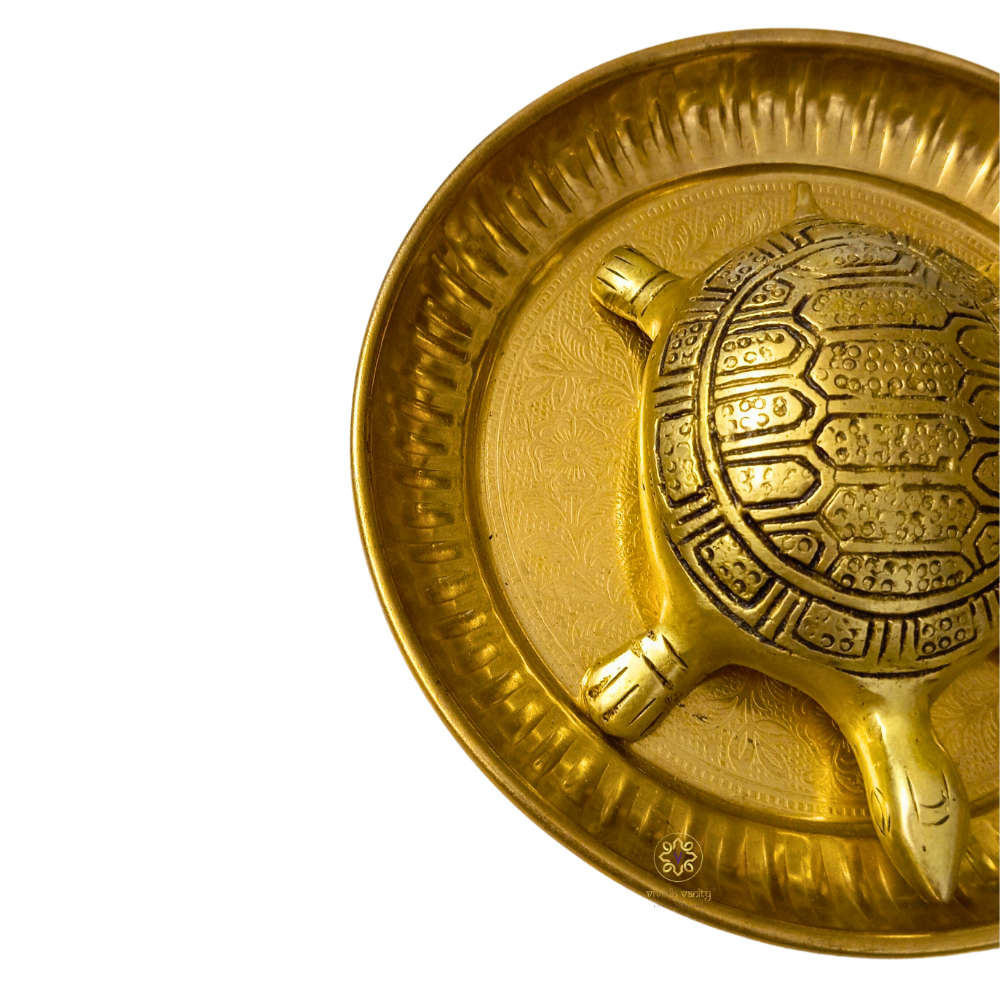 Luxe Vastu Tortoise – Centre-Aligned Tortoise set for Peace & Flow – Brass | Diwali Gifting | Home Decor | Housewarming Gift | Corporate Gifting