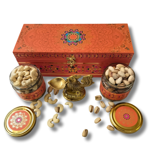 Mor Chandrika Diya Hamper Box