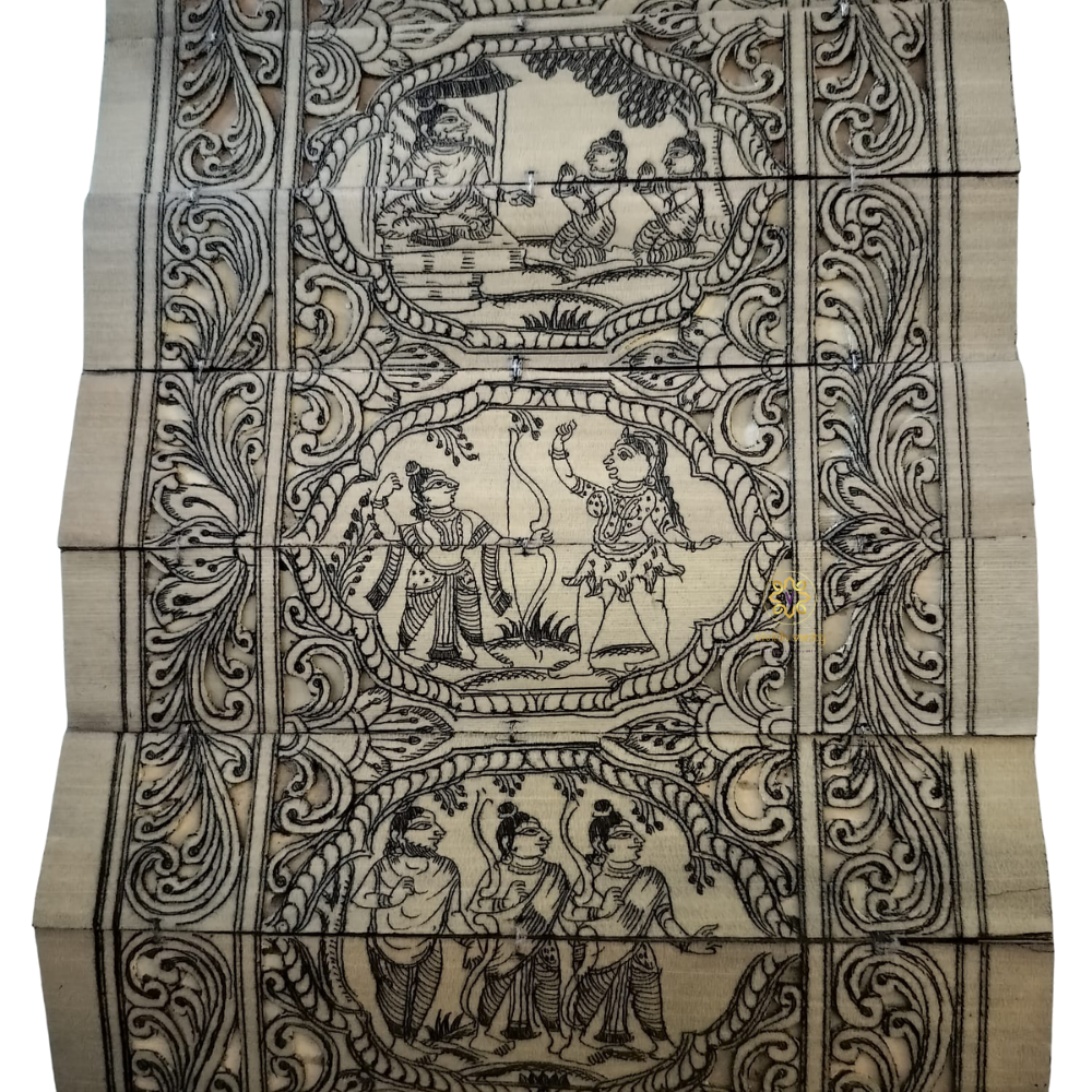 RamKatha Pattachitra – Handpainted Scroll Depicting the Ramayana – Diwali Gifting | Home Decor | Housewarming Gift | Wedding Gift | Corporate Gifting