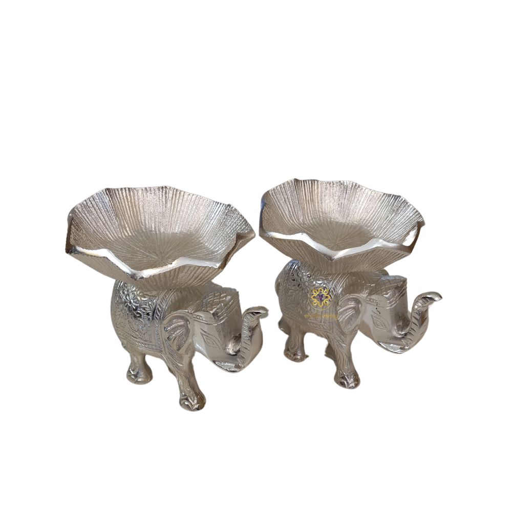 Shubh Haathi Bowls – Carved Elephant Dry Fruit Bowl Set of 2 – Silver  Diwali Gifting | Home Decor | Housewarming Gift | Wedding Gift | Corporate Gifting