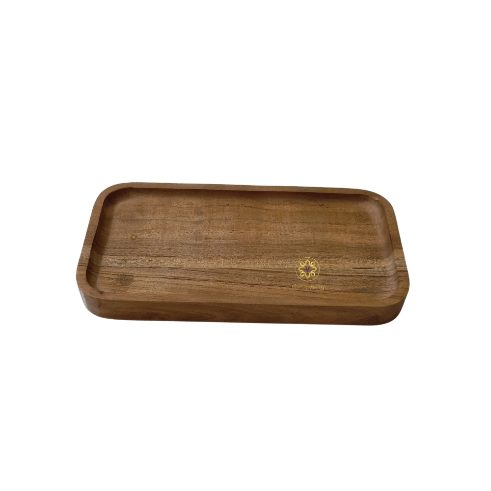 Vedh Copper Set β Wooden Tray with 2 Copper-Coated Metal Jars & Airtight Wooden Lids β Diwali Gifting | Home Decor | Housewarming Gift | Wedding Gift | Corporate Gifting