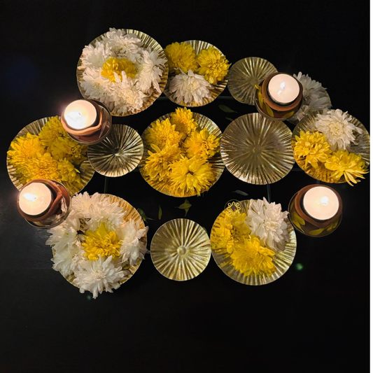 Golden Orbit – Metallic Gold Decorative Candle & Potpourri Holder – Diwali Gifting | Home Decor | Housewarming Gift | Wedding Gift | Corporate Gifting