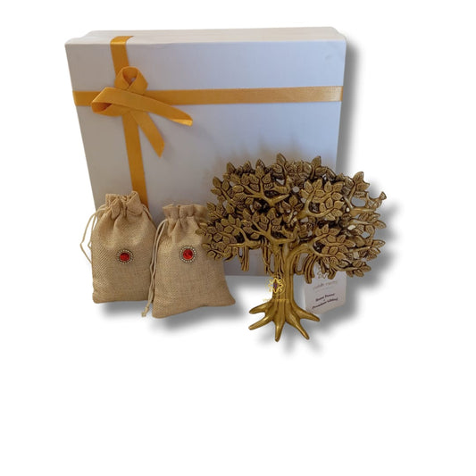 Bhagya Vriksha – Brass Kalpavriksh (Wish-Fulfilling Tree) – Brass Gift Box