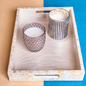 Raj Moti Seva Set - Tray set of 3 – Serving Tray | Dining Table Use | Diwali Gifting | Home Decor | Housewarming Gift | Wedding Gift