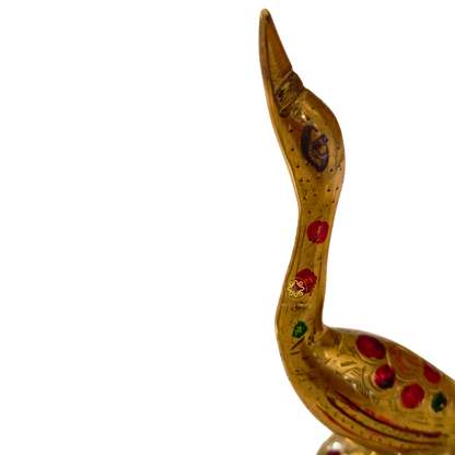 Mohak Hans Jodi – Love Enhancer Decorative Brass Swan Couple – Brass | Diwali Gifting | Home Decor | Housewarming Gift | Wedding Gift