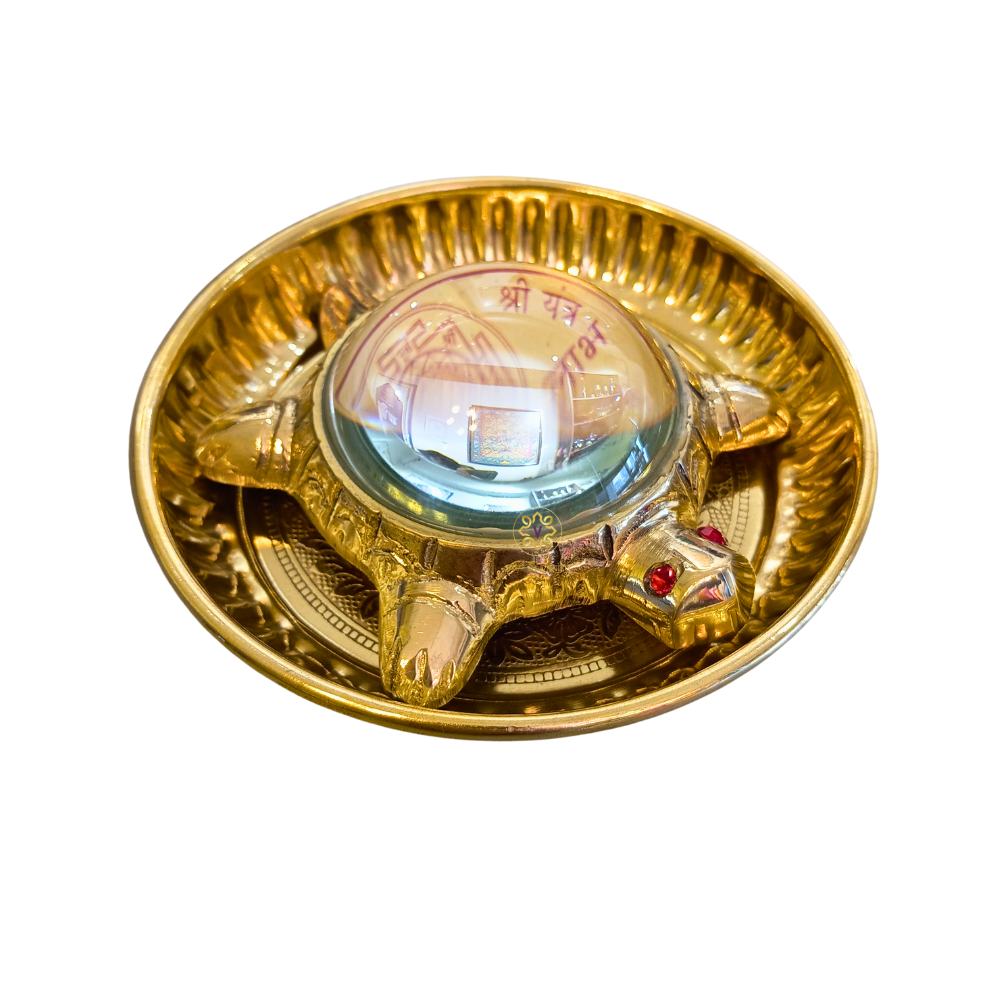 SaptSiddhi Yantra  – Vastu Tortoise with 7 Auspicious Yantras for Fulfilment & Prosperity – Brass | Pooja Decor | Diwali Gifting | Home Decor | Housewarming Gift