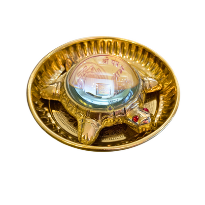 SaptSiddhi Yantra  – Vastu Tortoise with 7 Auspicious Yantras for Fulfilment & Prosperity – Brass | Pooja Decor | Diwali Gifting | Home Decor | Housewarming Gift