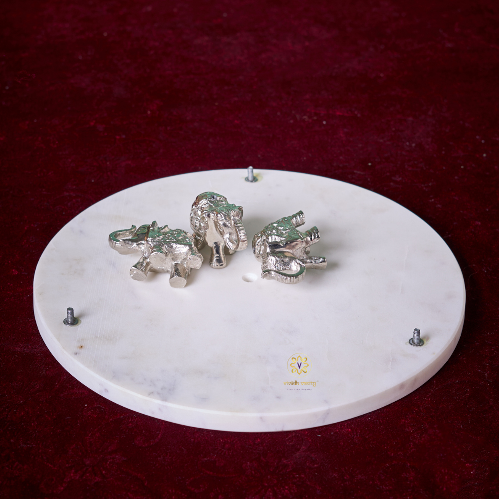 Shraddha Chowki - Marble Pooja Chowki – Marble | Pooja Decor | Premium Gifting