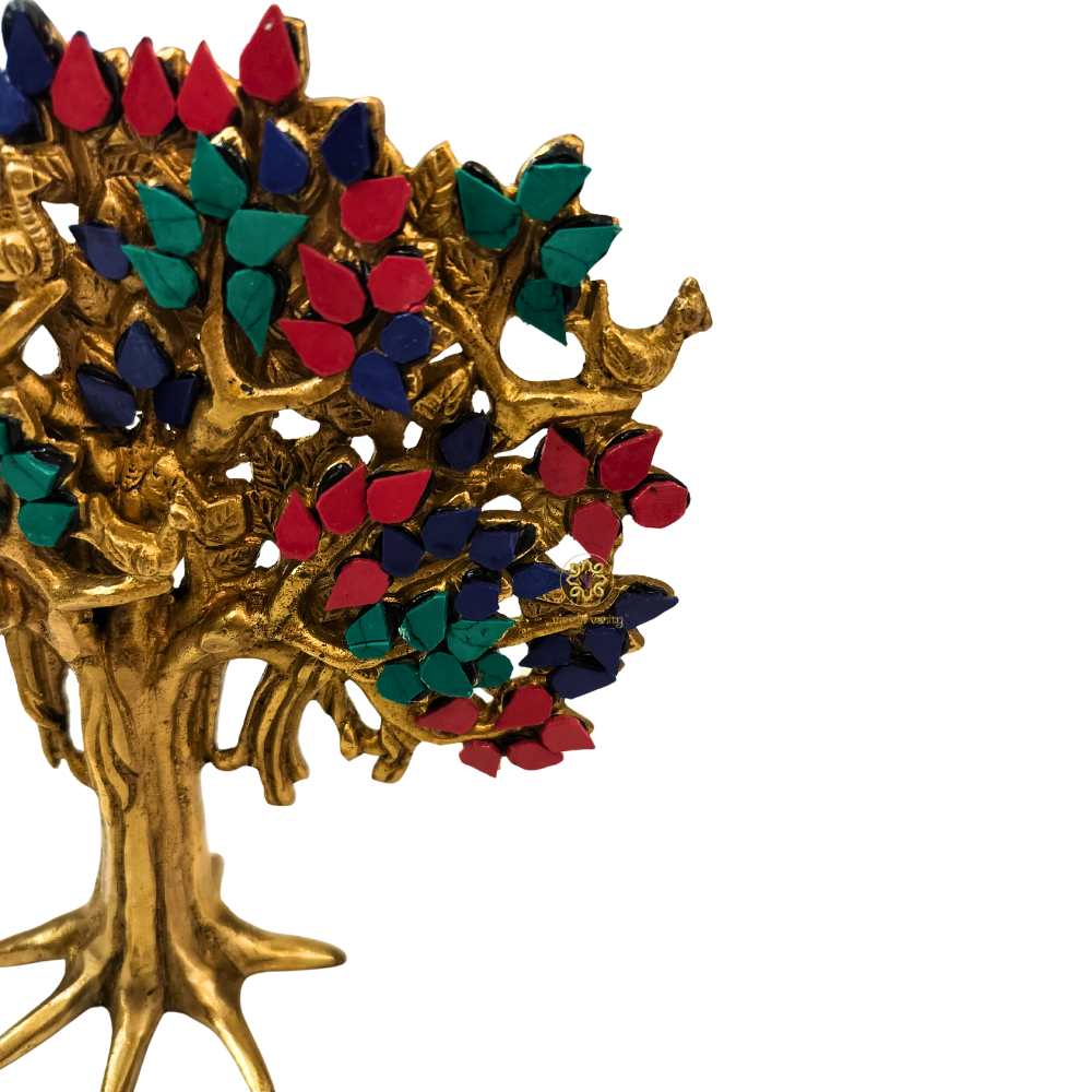 Bhagya Vriksha – Brass Kalpavriksh (Wish-Fulfilling Tree) – Brass Stonework| Diwali Gifting | Home Decor | Housewarming Gift | Corporate Gifting | Tree of Life
