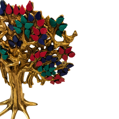 Bhagya Vriksha – Brass Kalpavriksh (Wish-Fulfilling Tree) – Brass Stonework| Diwali Gifting | Home Decor | Housewarming Gift | Corporate Gifting | Tree of Life