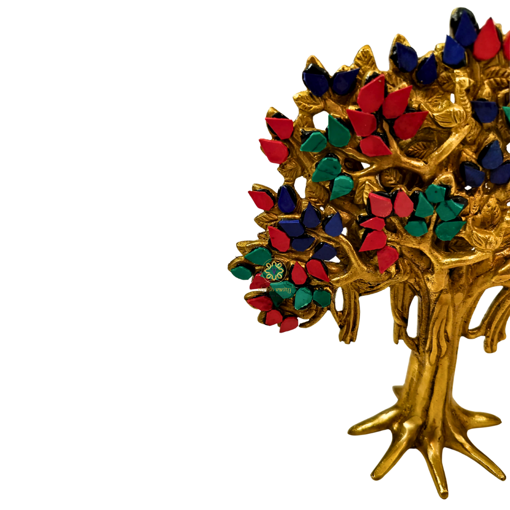 Bhagya Vriksha – Brass Kalpavriksh (Wish-Fulfilling Tree) – Brass Stonework| Diwali Gifting | Home Decor | Housewarming Gift | Corporate Gifting | Tree of Life