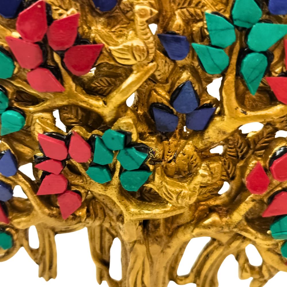 Bhagya Vriksha – Brass Kalpavriksh (Wish-Fulfilling Tree) – Brass Stonework| Diwali Gifting | Home Decor | Housewarming Gift | Corporate Gifting | Tree of Life
