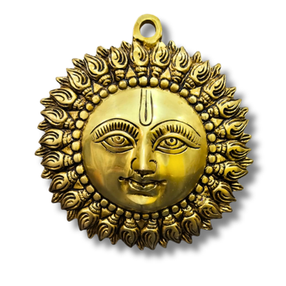 7-Inch Brass Sun | Wall Decor | Vastu Decor | House Warming Gift