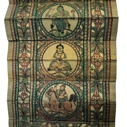 Dashavatar PattaChitra – The Ten Incarnations of Vishnu in Traditional Scroll Art – Diwali Gifting | Home Decor | Housewarming Gift | Wedding Gift | Corporate Gifting