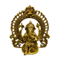 DivyaSinghasan Gajanan – Seated Brass Ganesha with Intricate Arch Throne – Brass | Pooja Decor | Wedding Gift | Home Decor | Housewarming Gift