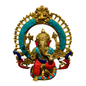 DivyaSinghasan Gajanan – Seated Brass Ganesha with Intricate Arch Throne – Brass | Pooja Decor | Wedding Gift | Home Decor | Housewarming Gift