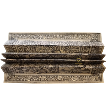 GajSamriddhi Pattachitra – Traditional Elephant Family Artwork on Natural Scroll – Diwali Gifting | Home Decor | Housewarming Gift | Wedding Gift | Corporate Gifting