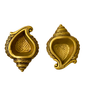 Shankh Jyoti Diyas – A Twin Set of Conch Diyas for Graceful Rituals – Brass | Pooja Decor | Diwali Gifting | Home Decor | Housewarming Gift