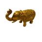 Pushpa Haathi – Pure Brass Elephant with Floral Hand Carving – Brass | Diwali Gifting | Home Decor | Housewarming Gift | Corporate Gifting