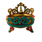 NrityaMandala Urli – Brass Urli with Stone Work & Bell Arch – Brass | Diwali Gifting | Home Decor | Housewarming Gift | Corporate Gifting