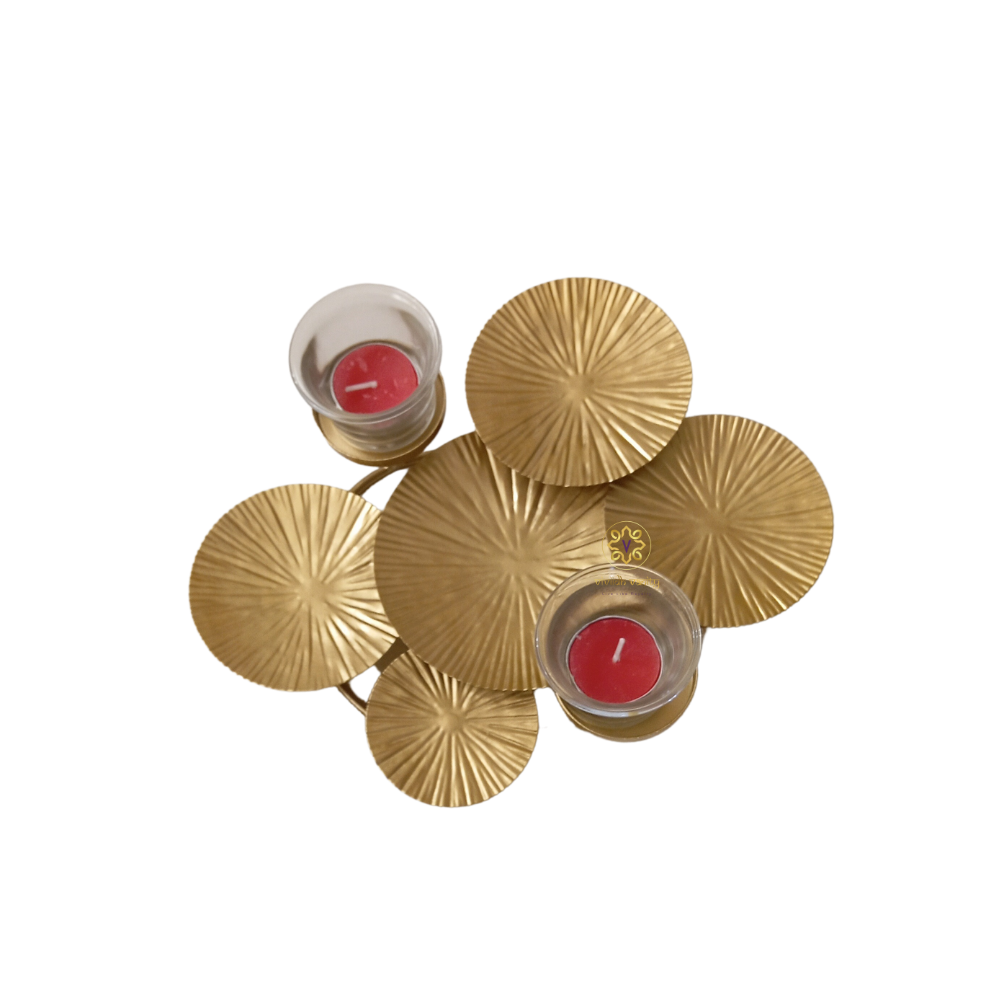 Golden Orbit – Metallic Gold Decorative Candle & Potpourri Holder – Diwali Gifting | Home Decor | Housewarming Gift | Wedding Gift | Corporate Gifting