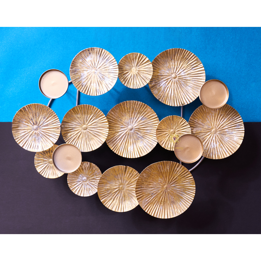 Golden Orbit – Metallic Gold Decorative Candle & Potpourri Holder – Diwali Gifting | Home Decor | Housewarming Gift | Wedding Gift | Corporate Gifting
