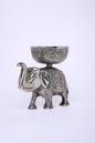 Shubh Haathi Bowls – Carved Elephant Dry Fruit Bowl Set of 2 – Oxidised |Diwali Gifting | Home Decor | Housewarming Gift | Wedding Gift | Corporate Gifting
