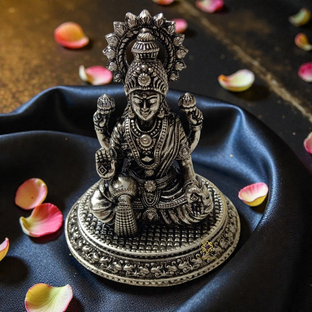 Shubh Sampatti Silver Set – Twin Brass Idols of Wealth & Wisdom – Brass | Pooja Decor | Diwali Gifting | Home Decor | Wedding Gift