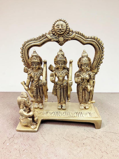 Divya Ram Darbar – Brass Idol of Shri Ram, Sita, Lakshman & Hanuman